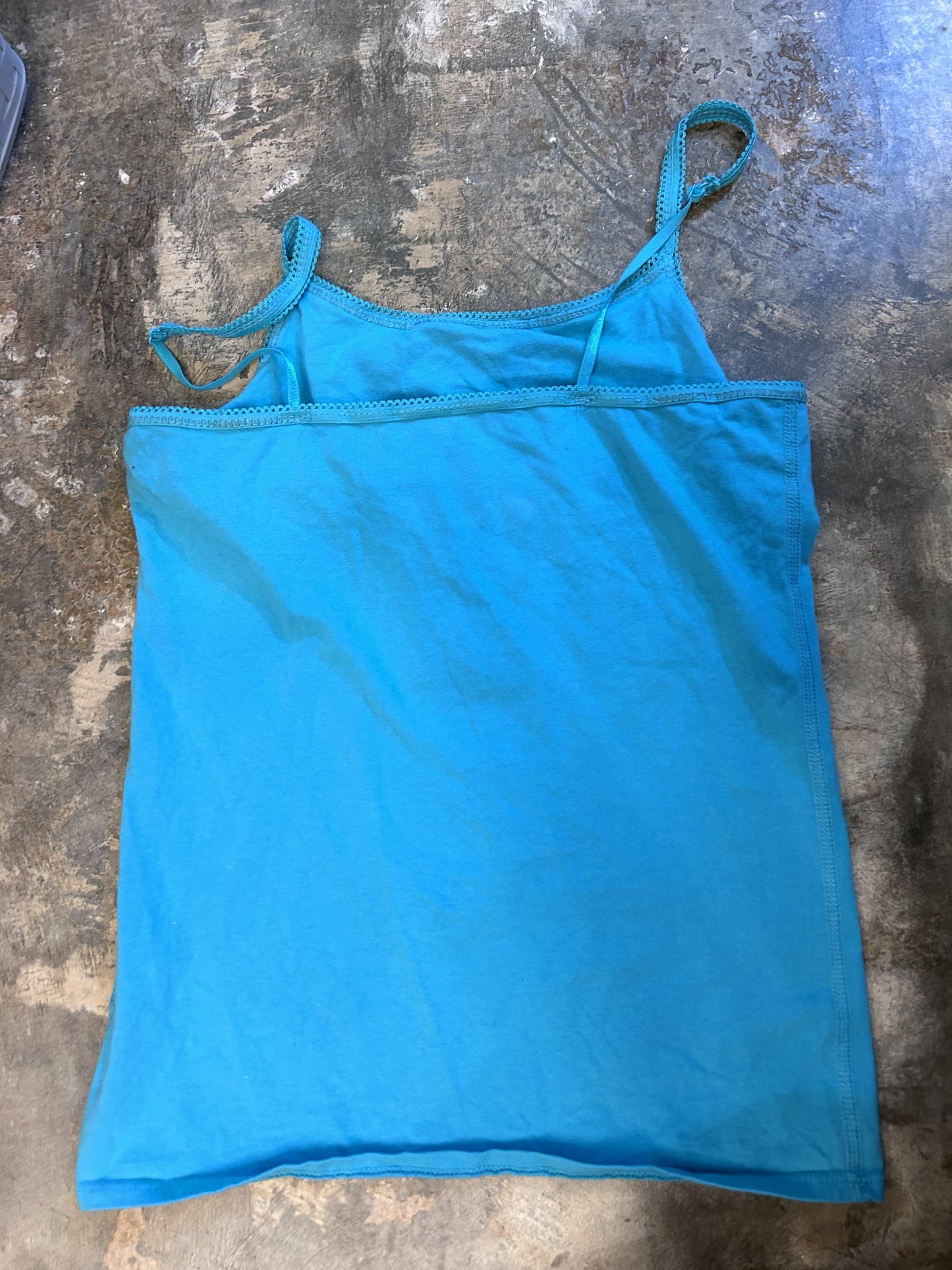 teal hearts cross tank