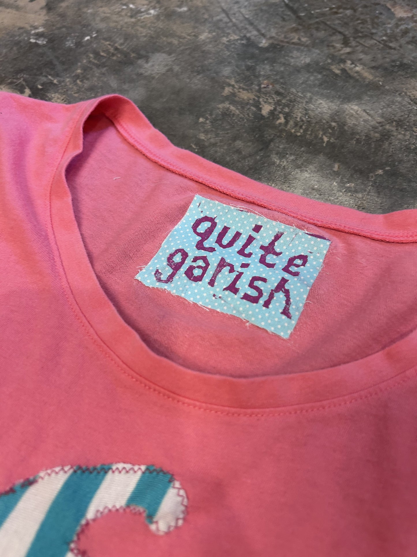 pink striped cupcake tee