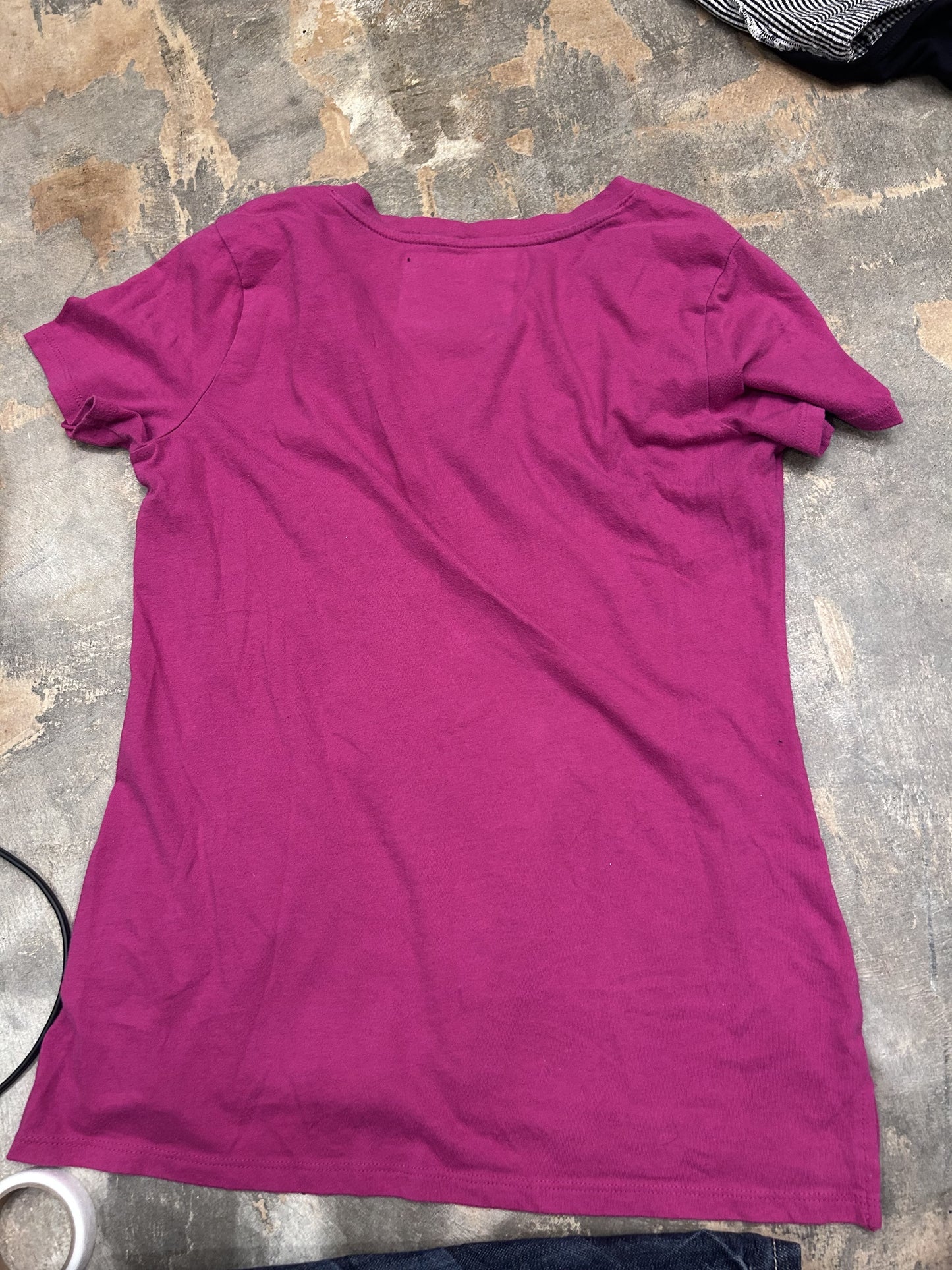 hot pink striped cupcake tee