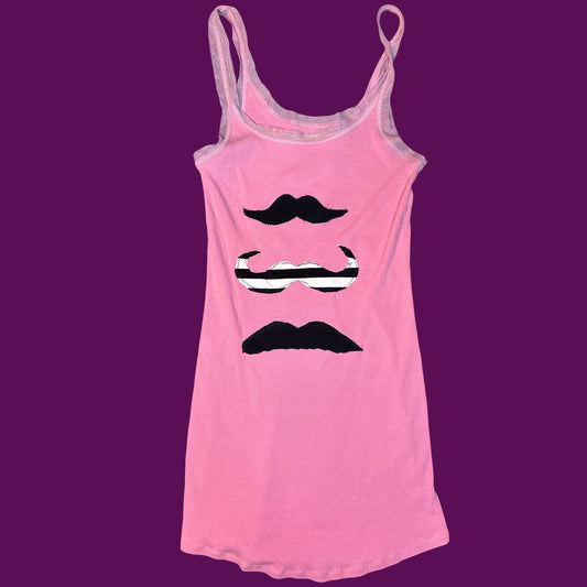 stache trio ribbed tank (light pink)