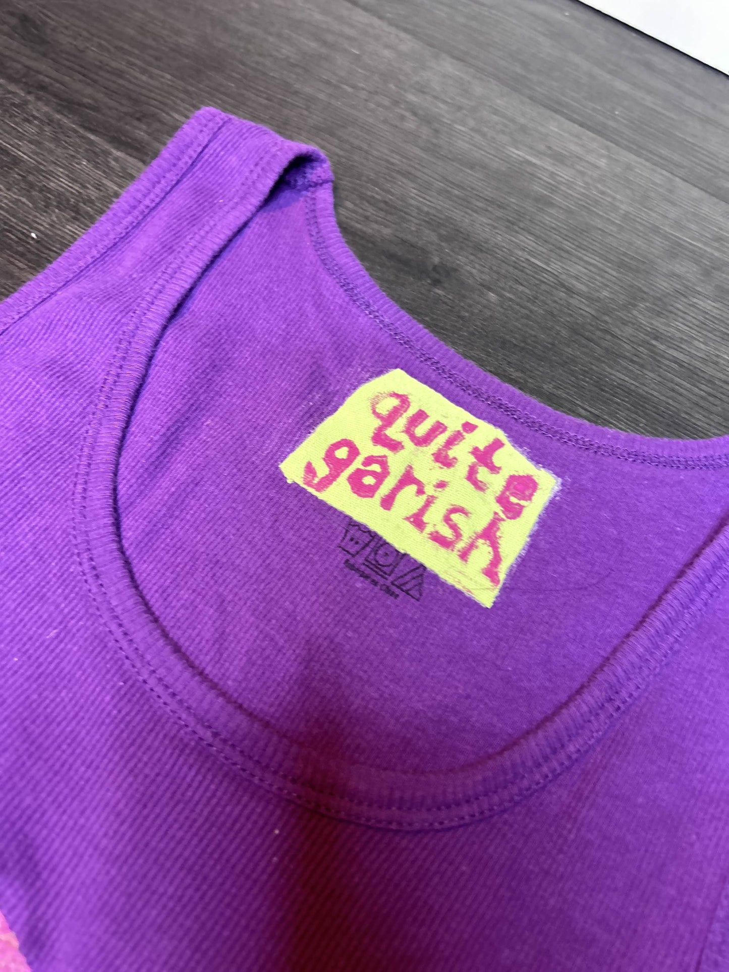 big stache ribbed tank (purple)