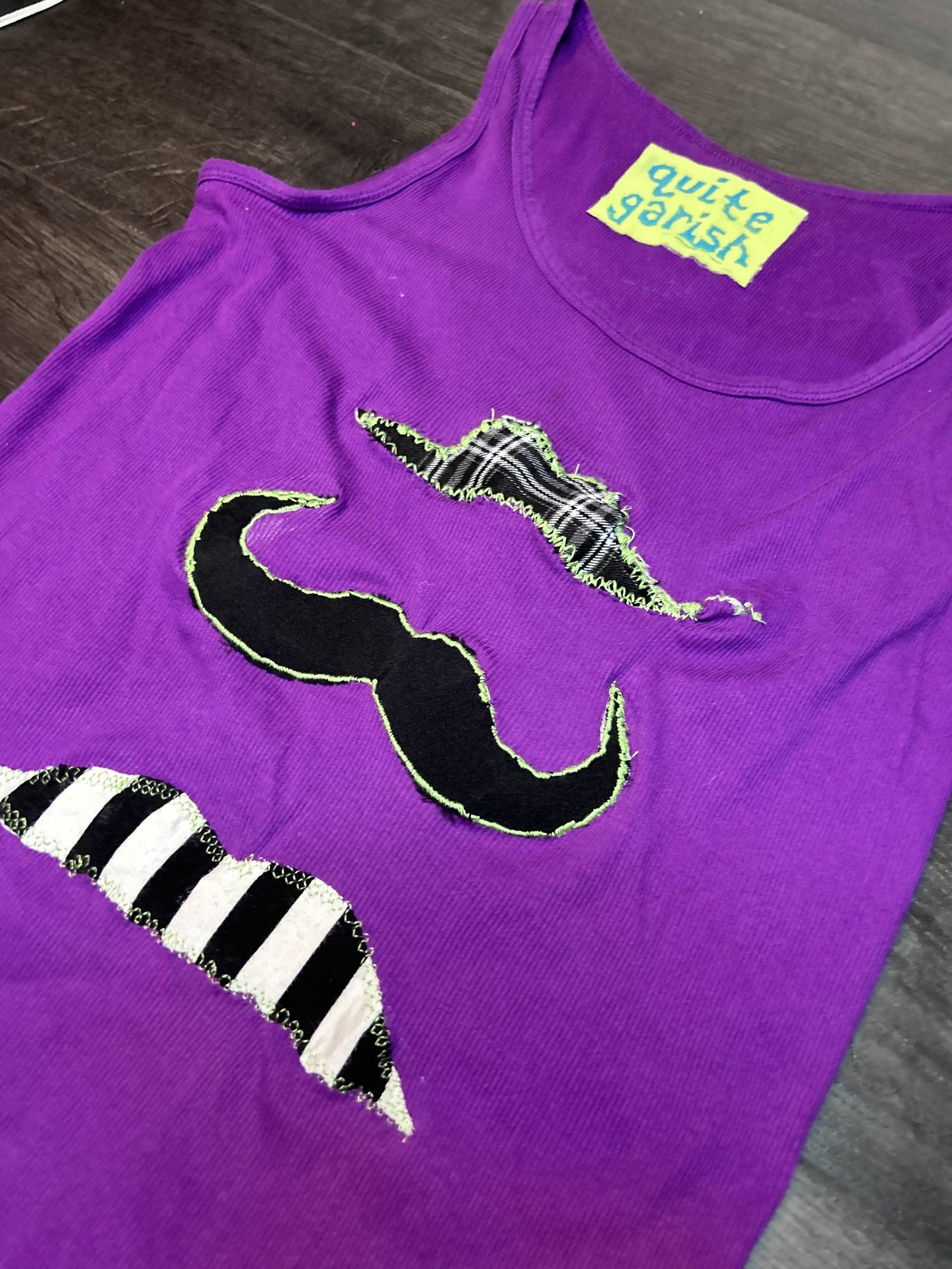 stache trio ribbed tank (purple)