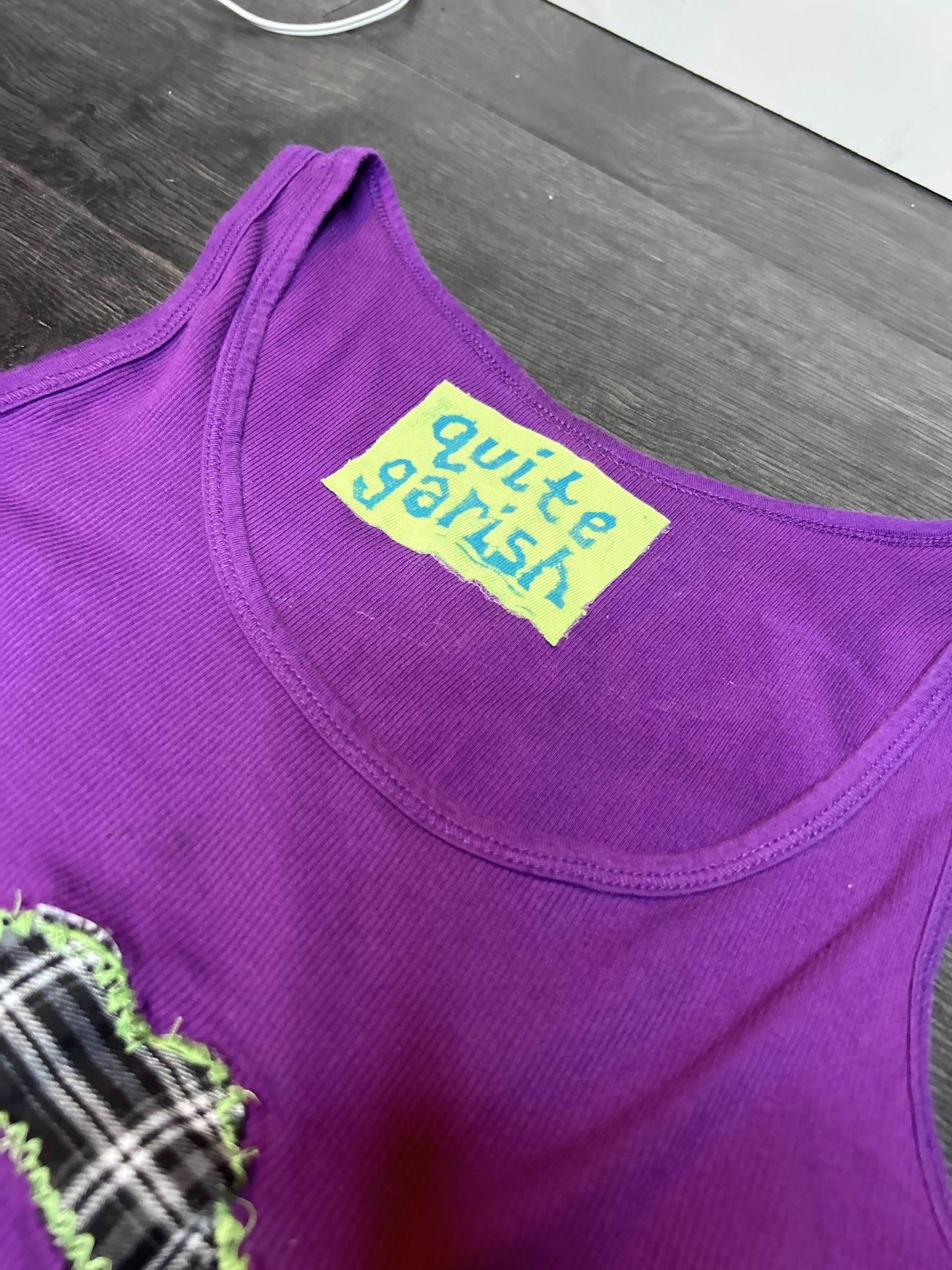 stache trio ribbed tank (purple)