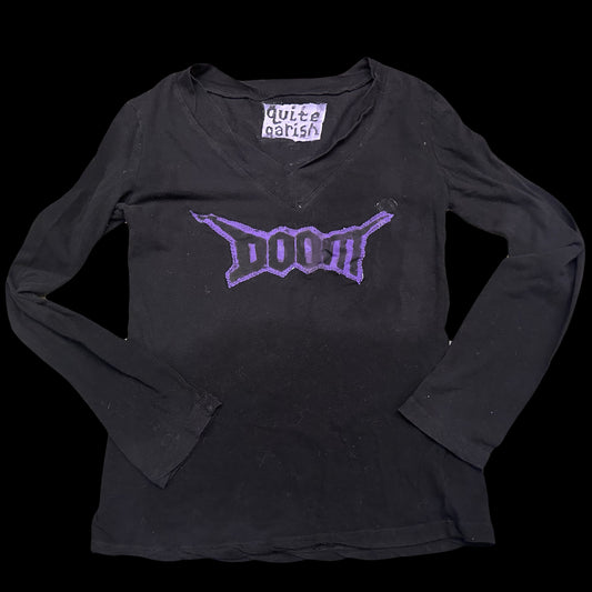 DOOM logo screenprint patch tee